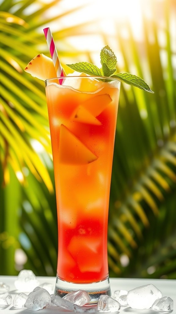 Refreshing Tiki Island Breeze Mocktail