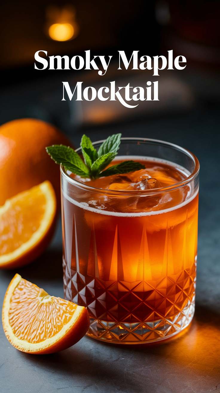 Smoky Maple Mocktail