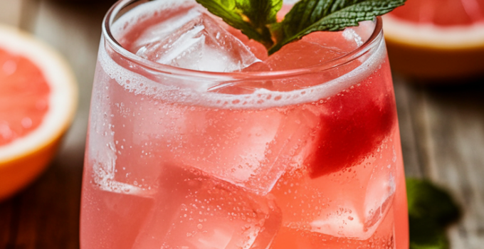 Sparkling Grapefruit Cooler Mocktail