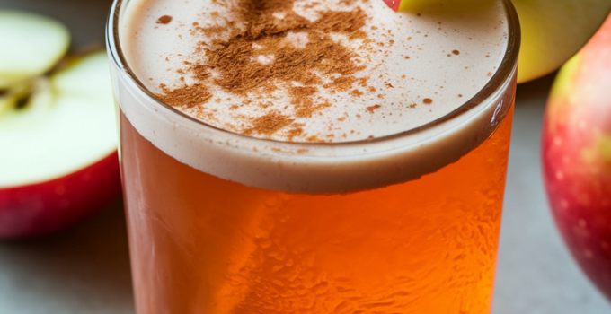 Spiced Apple Highball Mocktail