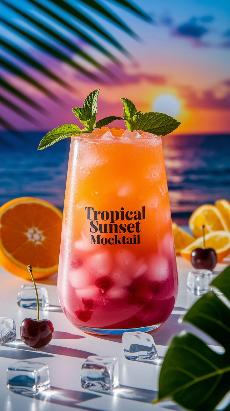 Tropical Sunset Mocktail