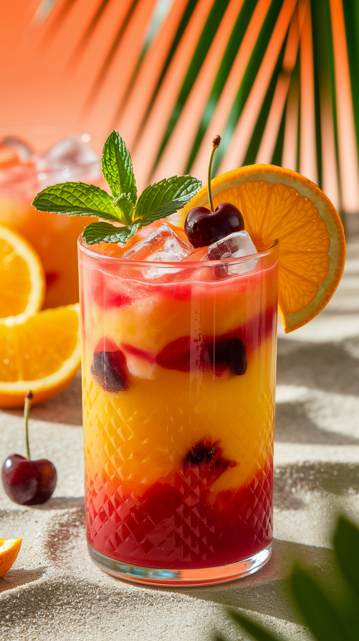 Tropical Sunset Mocktail