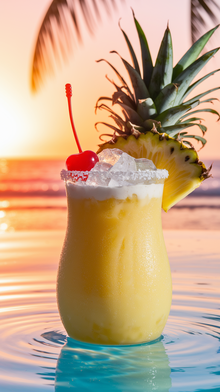 Virgin Piña Colada Mocktail