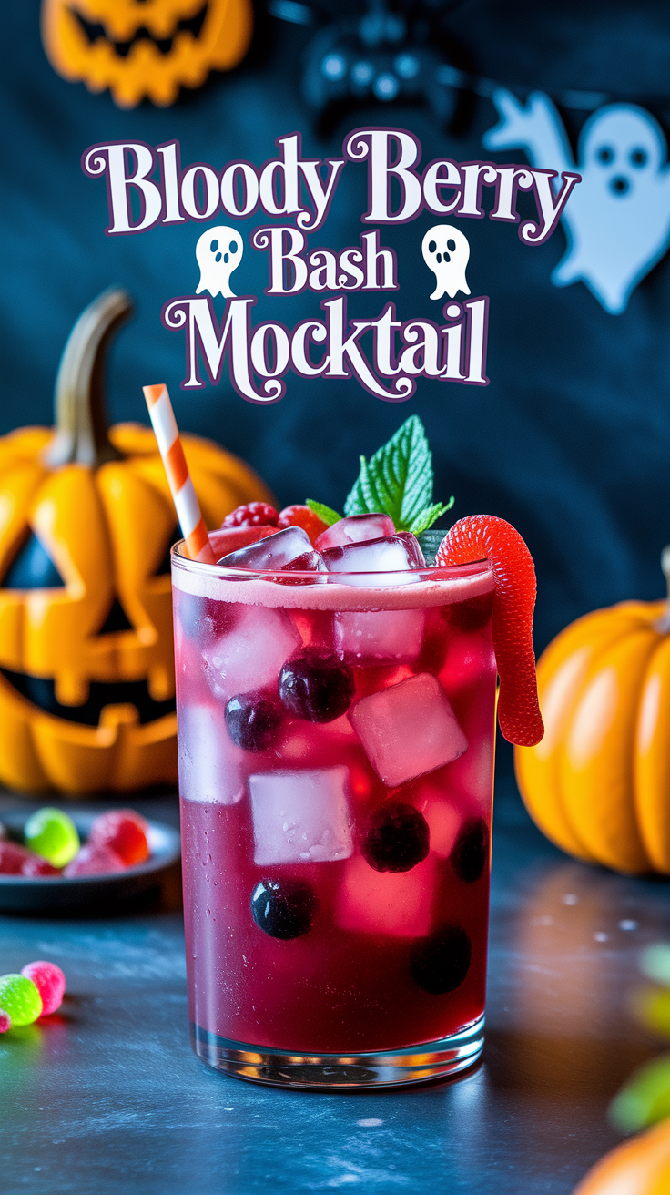 Bloody Berry Bash Mocktail