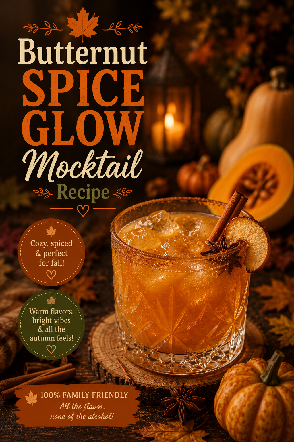 Butternut Spice Glow Mocktail