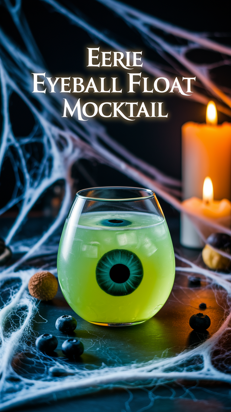 Eerie Eyeball Float Mocktail