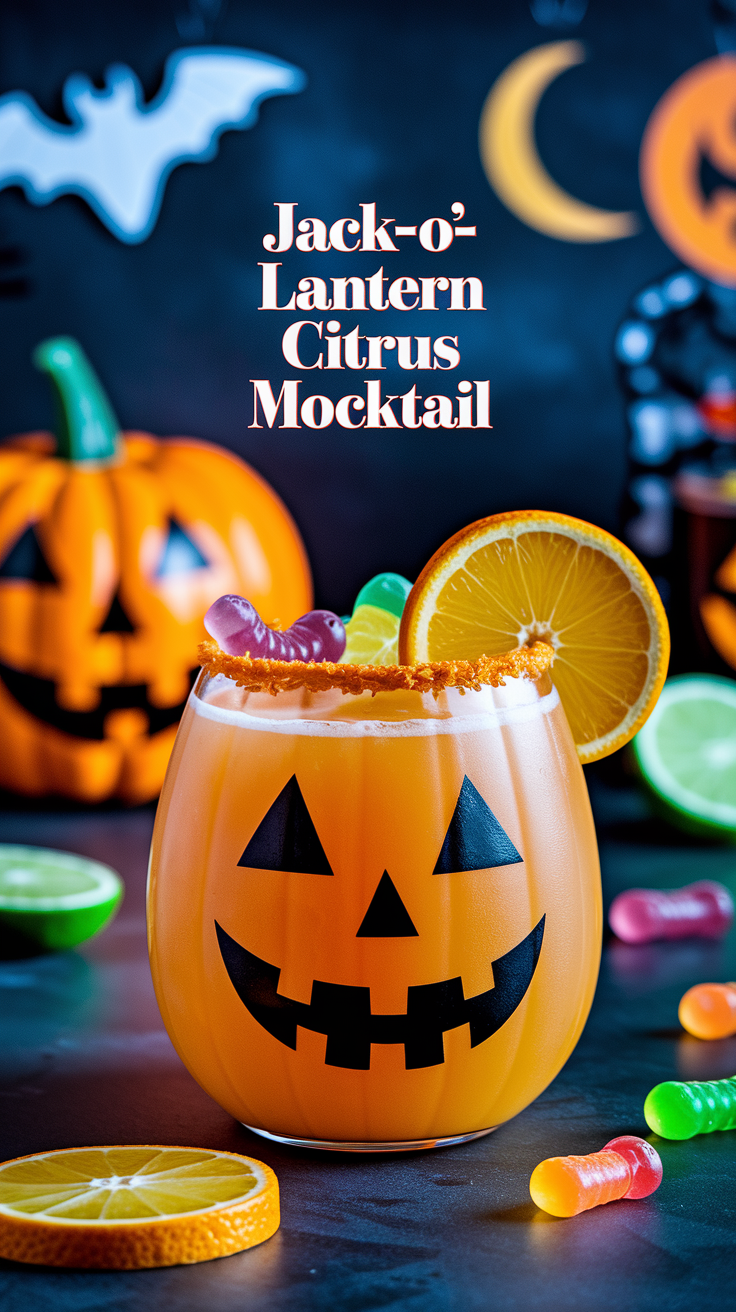 Jack-o’-Lantern Citrus Mocktail