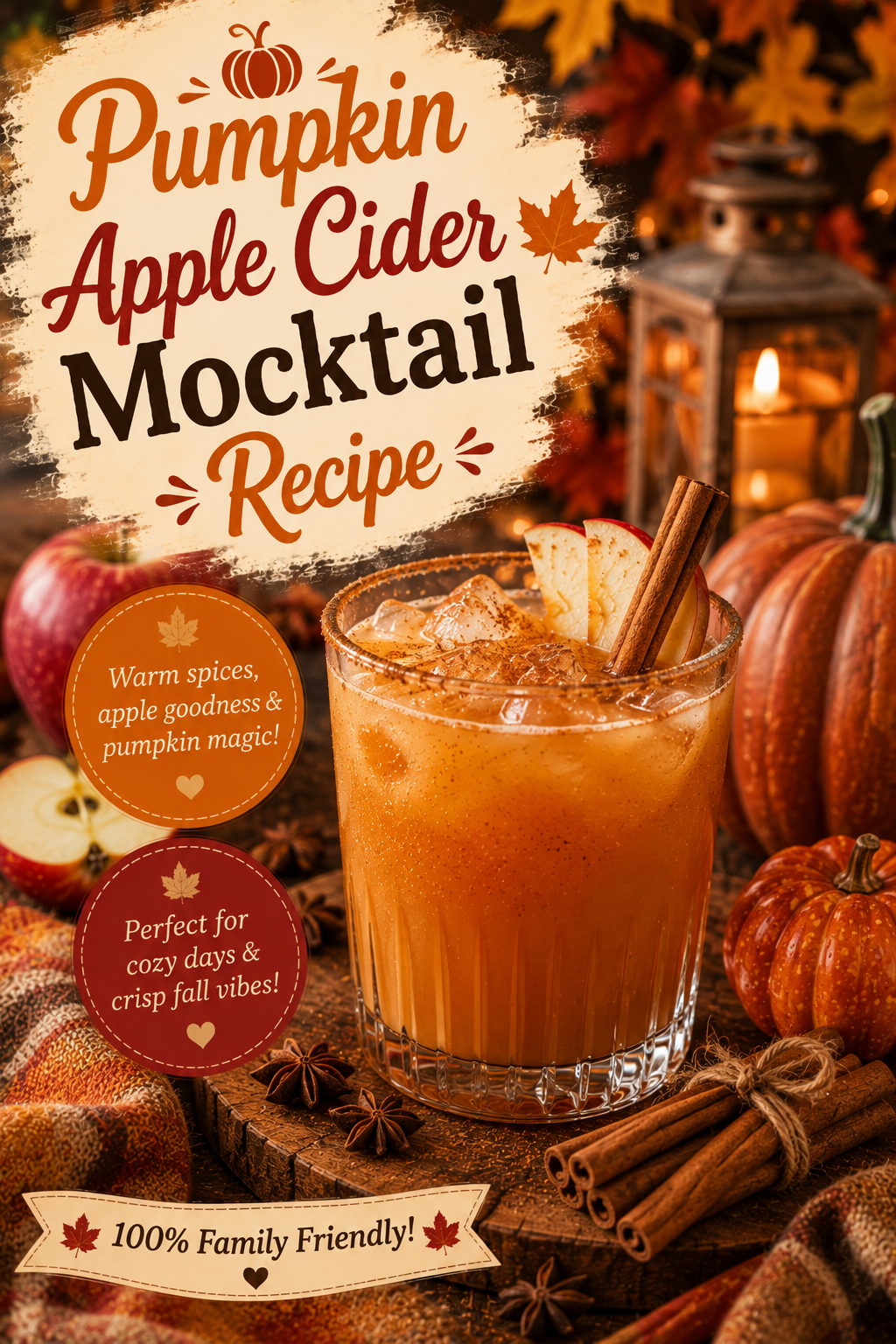Pumpkin Apple Cider Mocktail