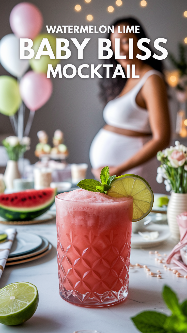 Watermelon Lime Baby Bliss Mocktail