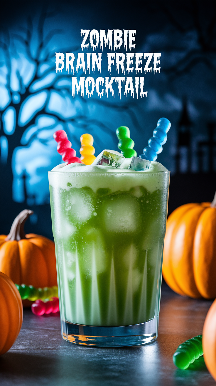 Zombie Brain Freeze Mocktail