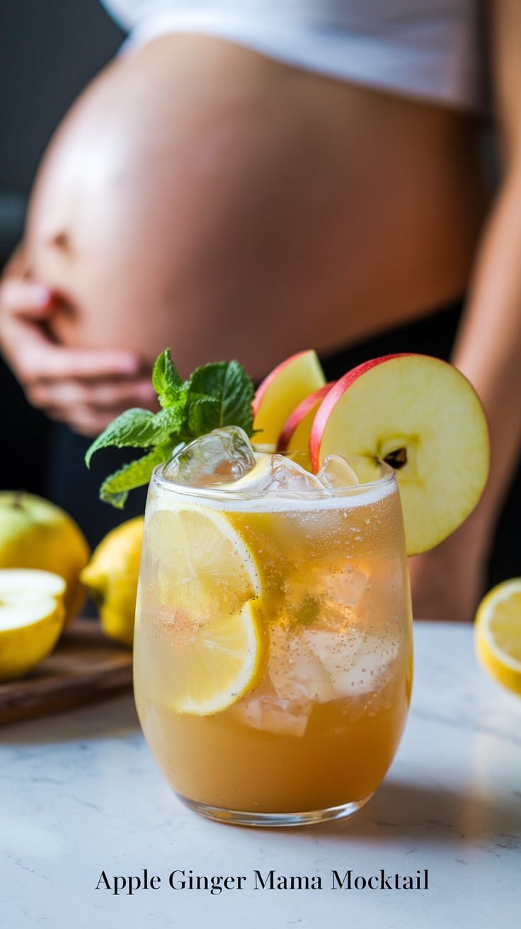 Apple Ginger Mama Mocktail 