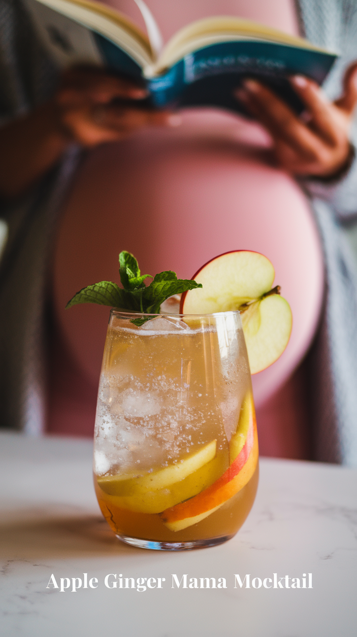 Apple Ginger Mama Mocktail 