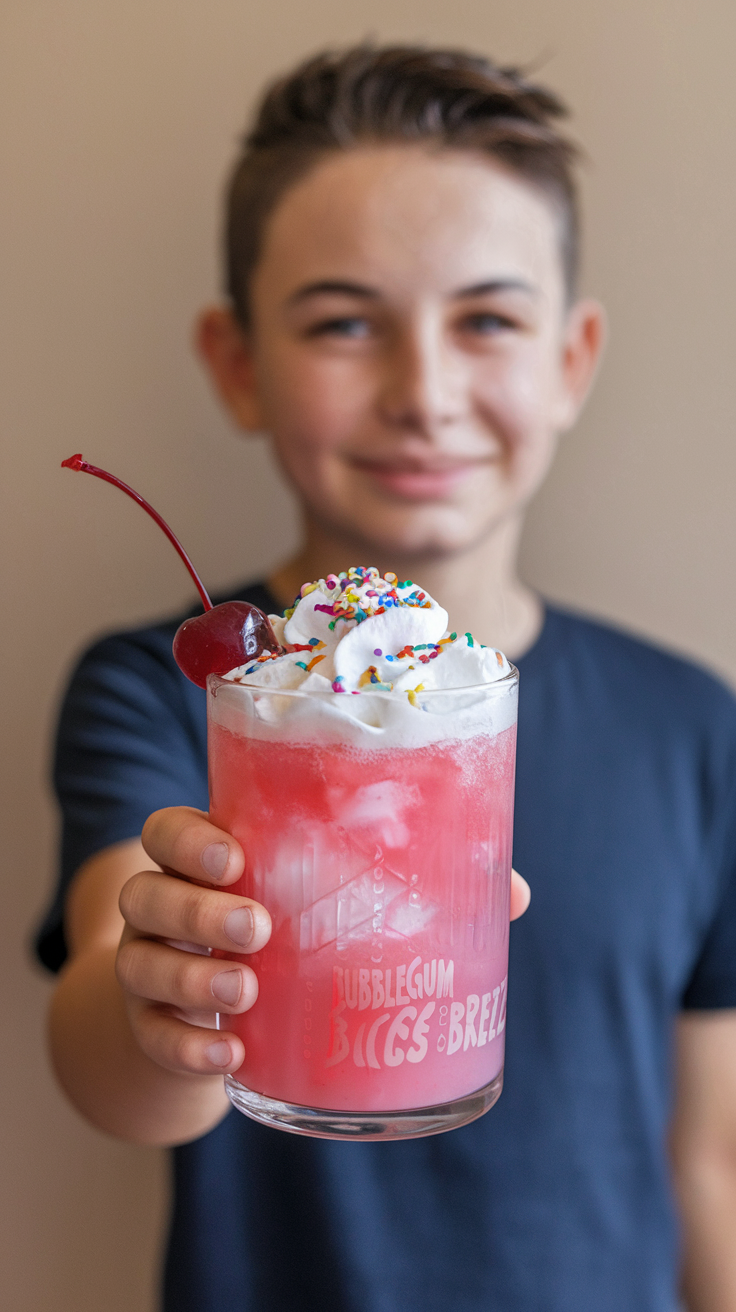 Bubblegum Bliss Breeze Mocktail