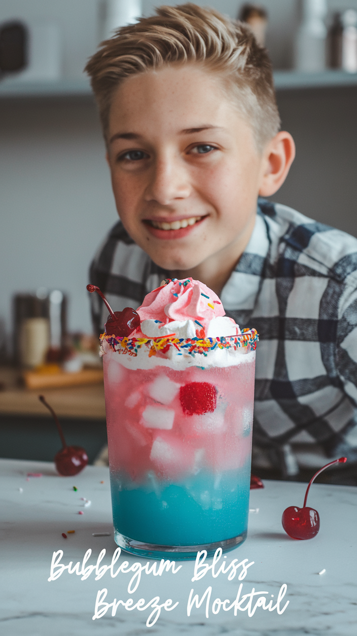 Bubblegum Bliss Breeze Mocktail