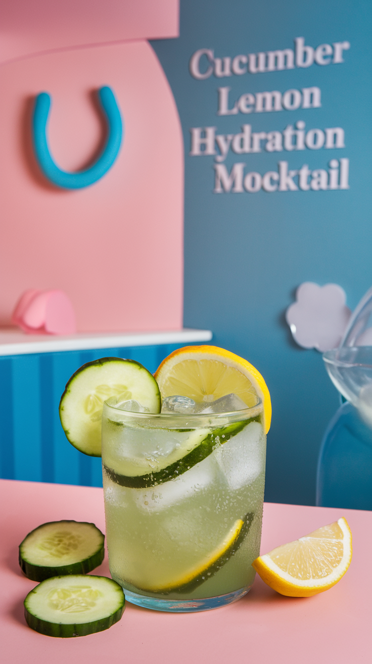 Cucumber Lemon Hydration Mocktail