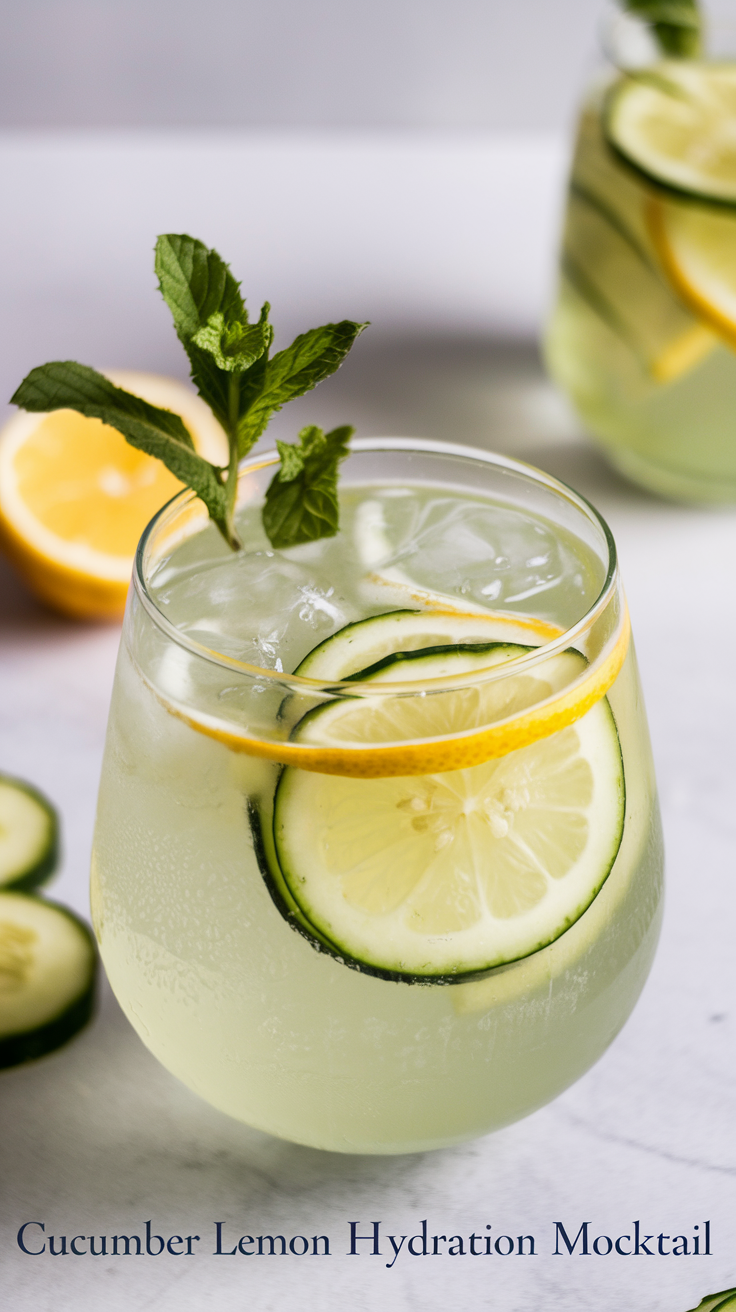 Cucumber Lemon Hydration Mocktail