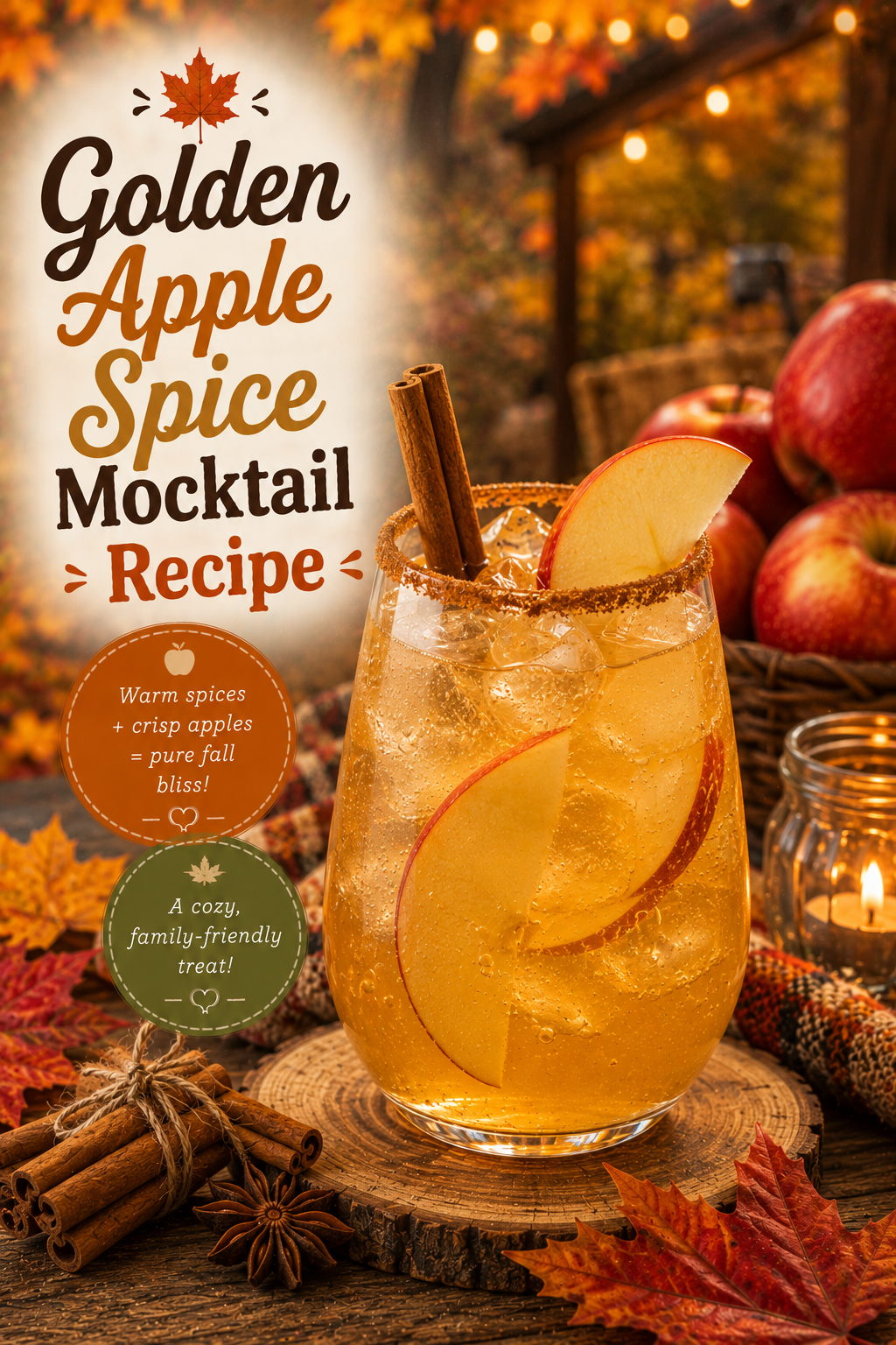 Golden Apple Spice Mocktail