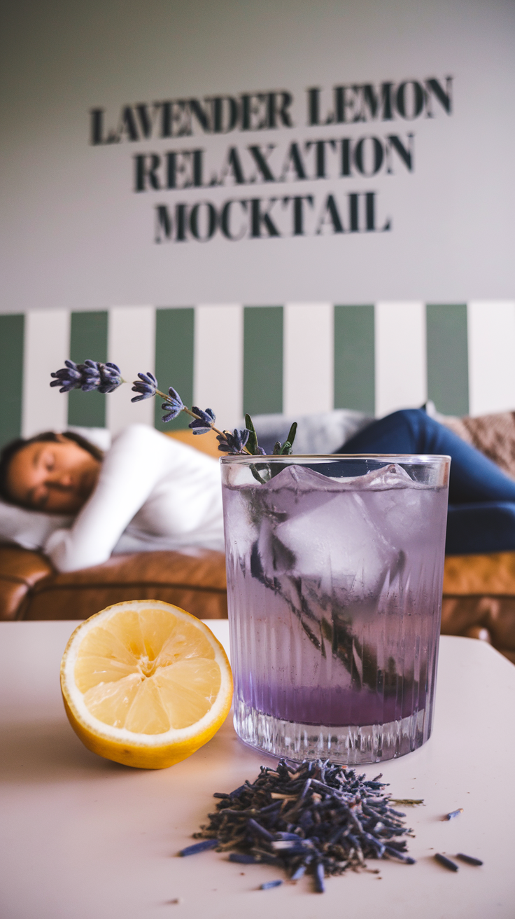 Lavender Lemon Relaxation Mocktail
