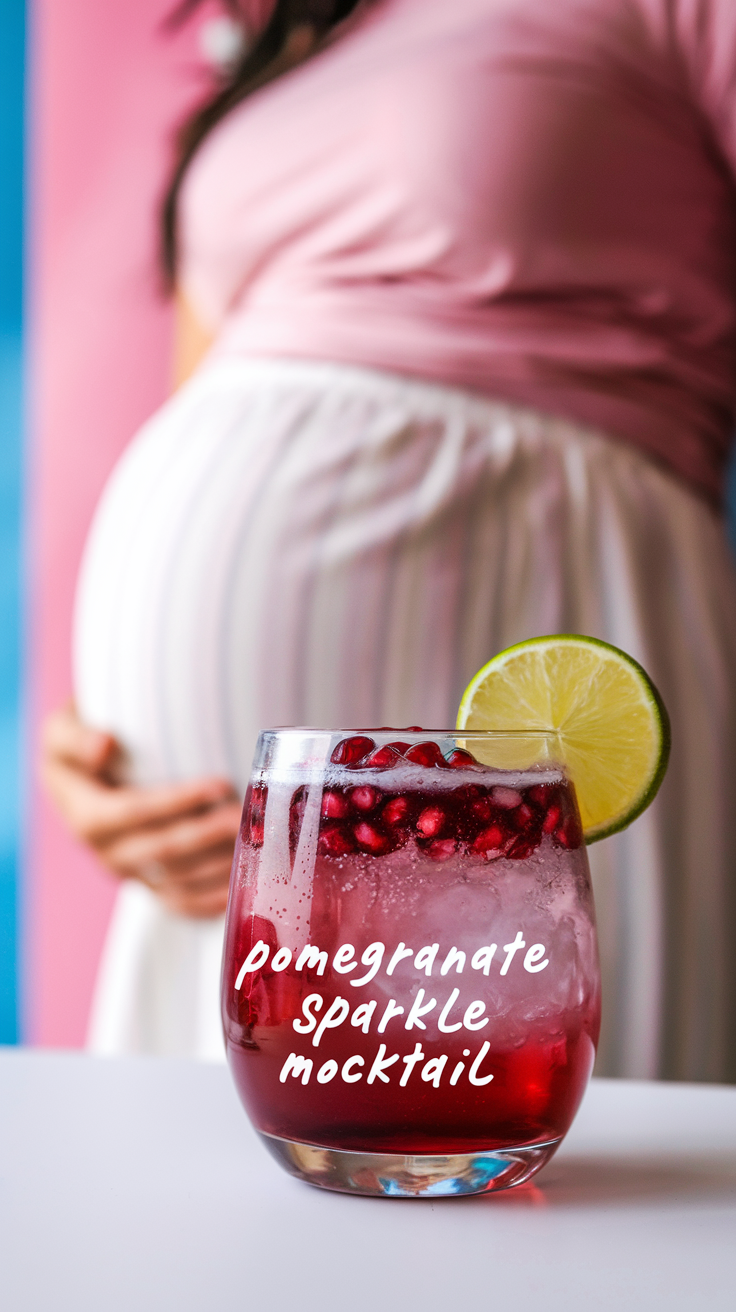 Pomegranate Sparkle Mocktail