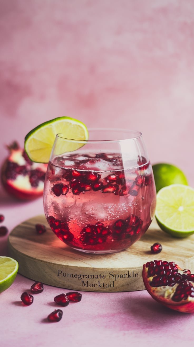 Pomegranate Sparkle Mocktail