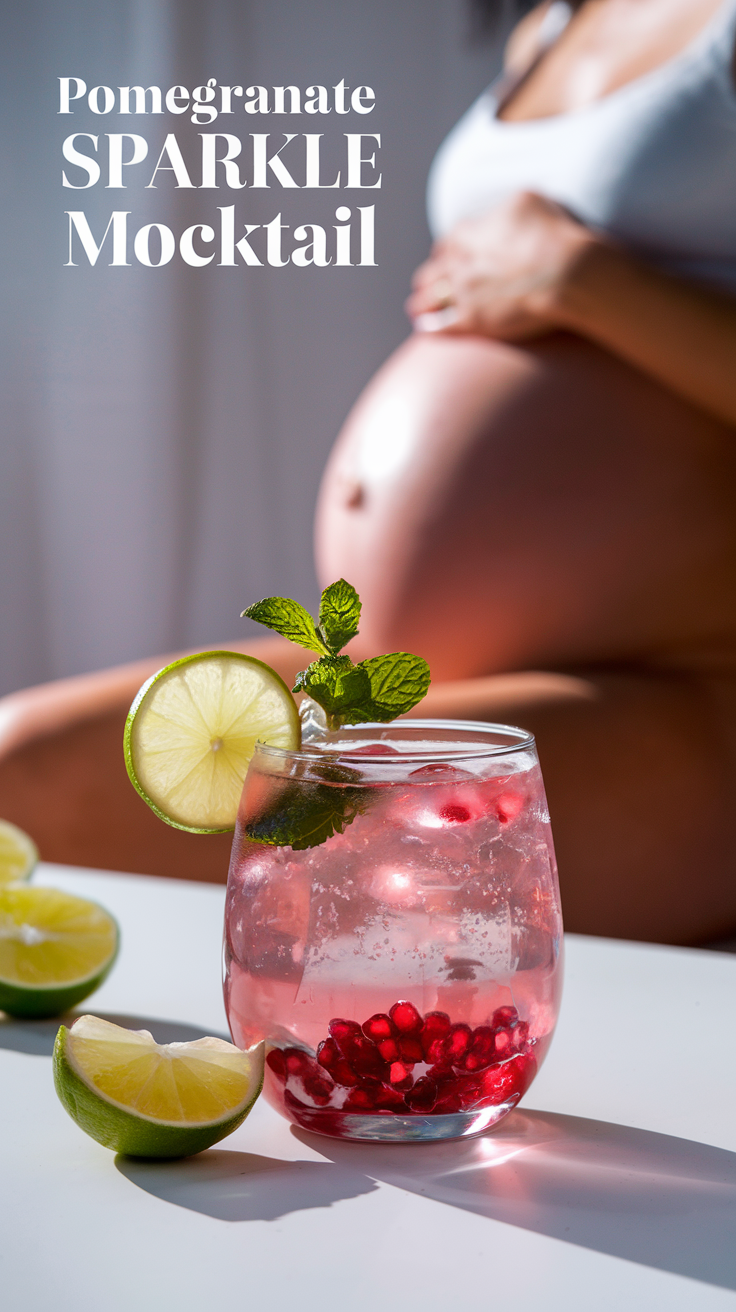 Pomegranate Sparkle Mocktail