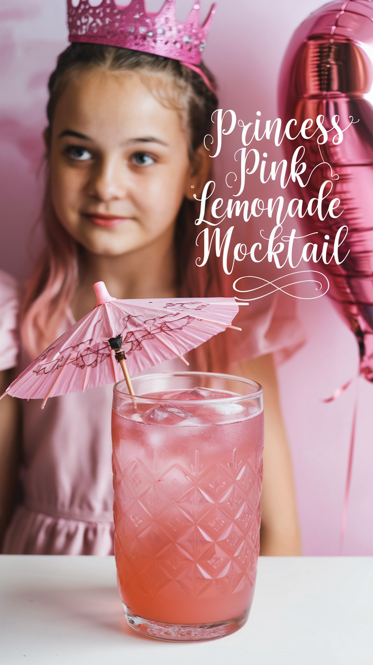 Princess Pink Lemonade Mocktail