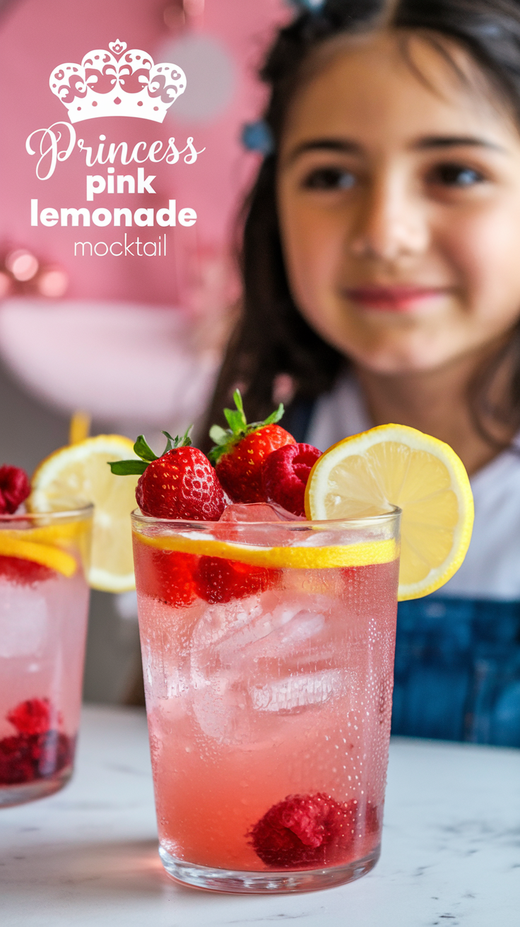 Princess Pink Lemonade Mocktail