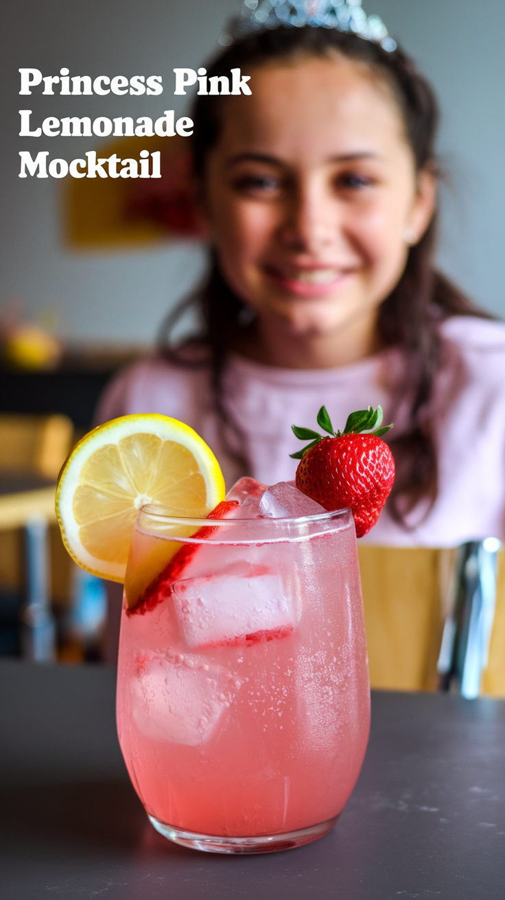 Princess Pink Lemonade Mocktail