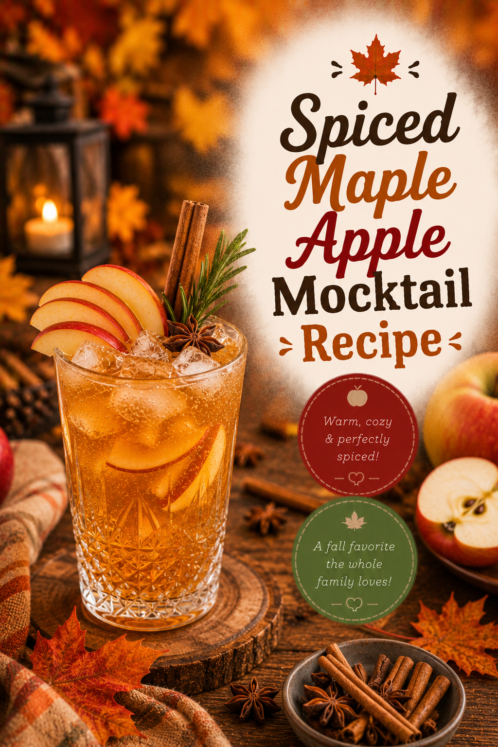 Spiced Maple Apple Mocktail