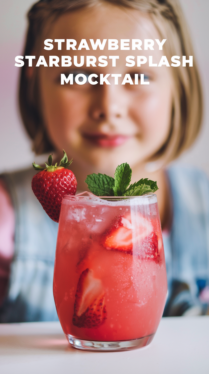 Strawberry Starburst Splash Mocktail 
