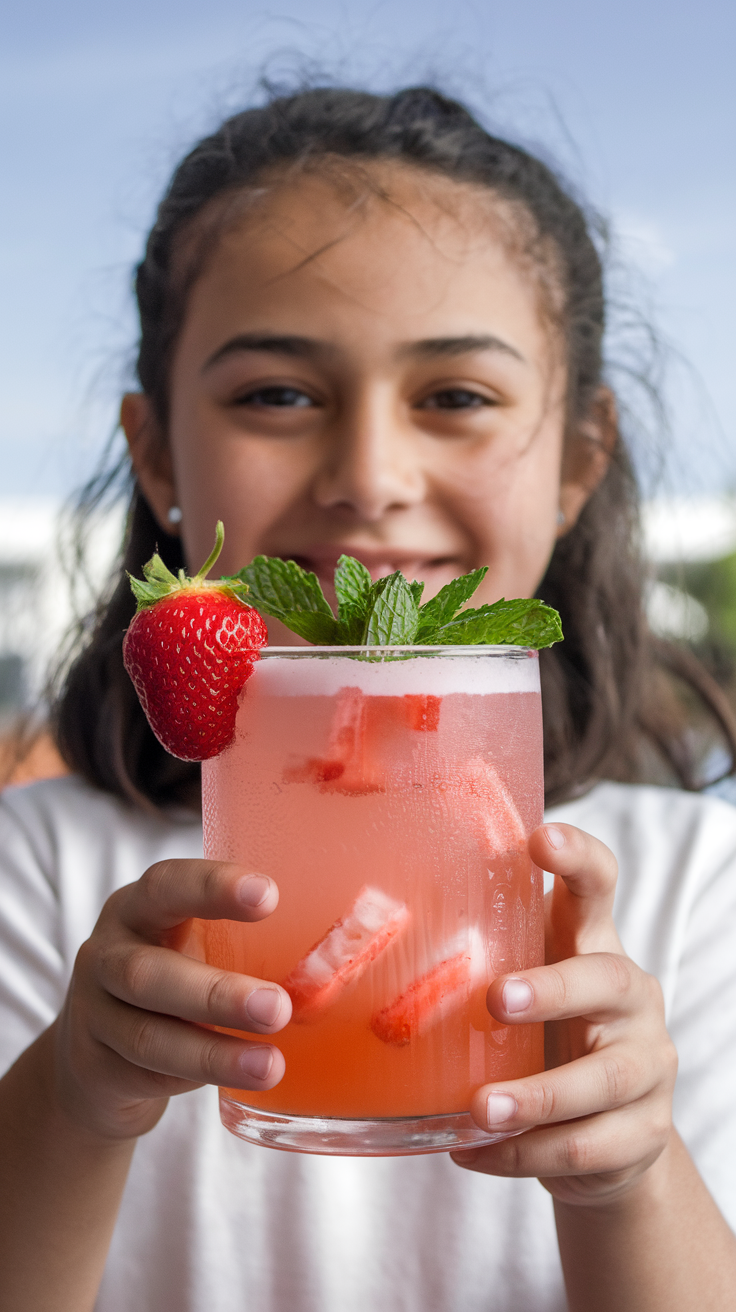 Strawberry Starburst Splash Mocktail 