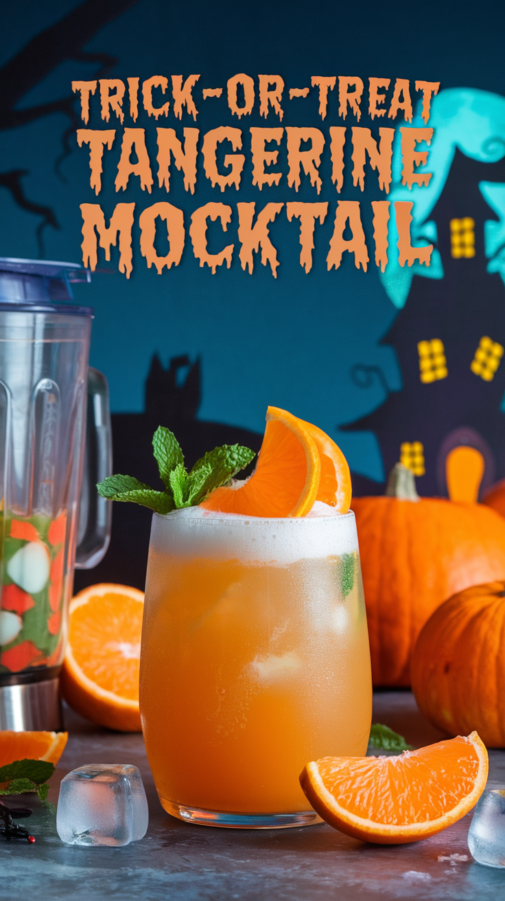 Trick-or-Treat Tangerine Mocktail