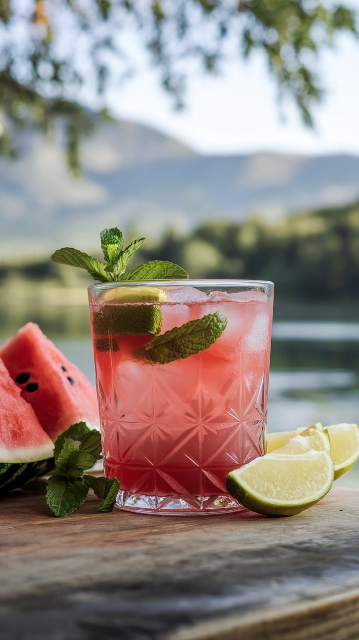 Watermelon Mint Mama Mocktail 