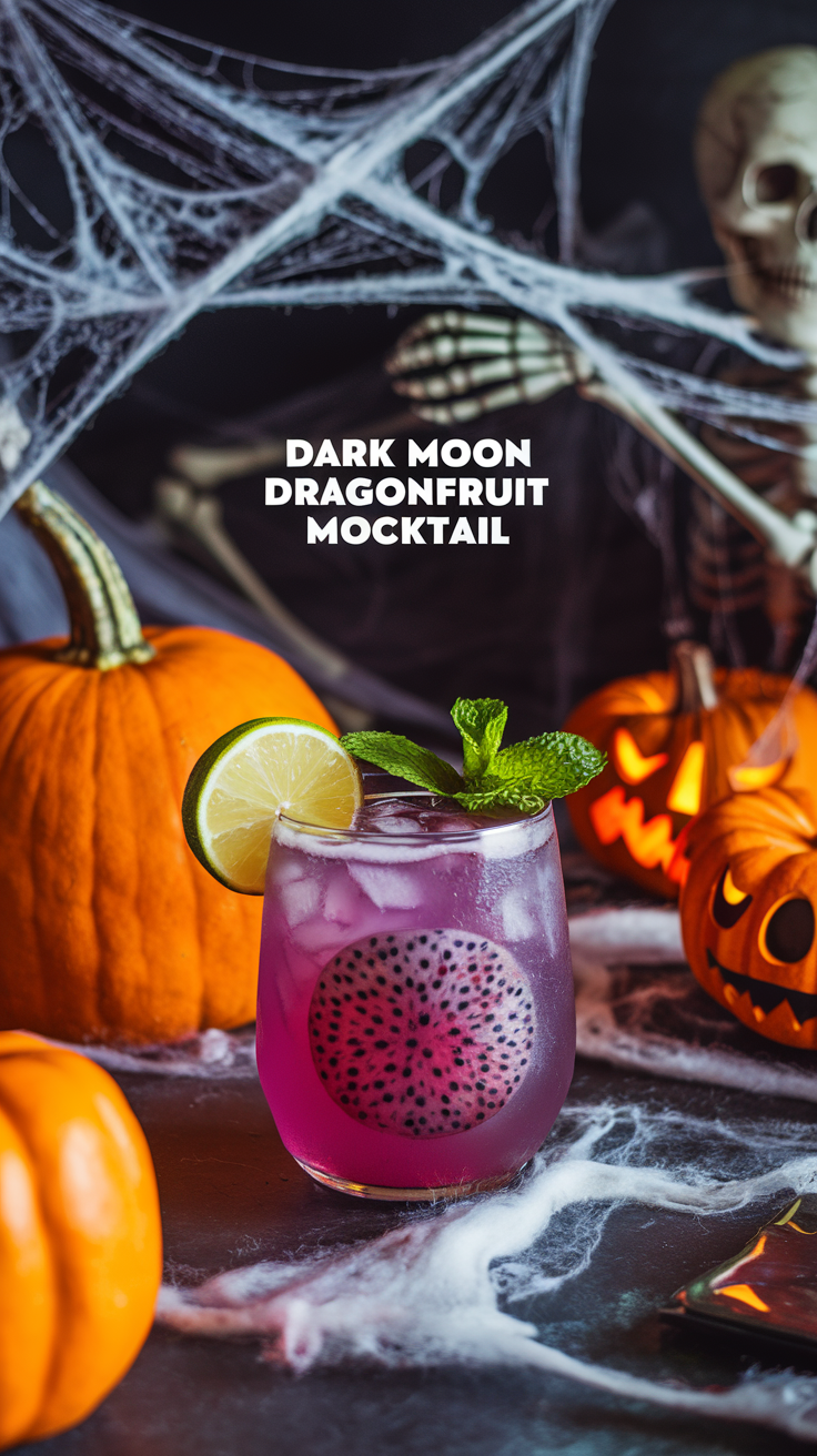 Dark Moon Dragonfruit Mocktail