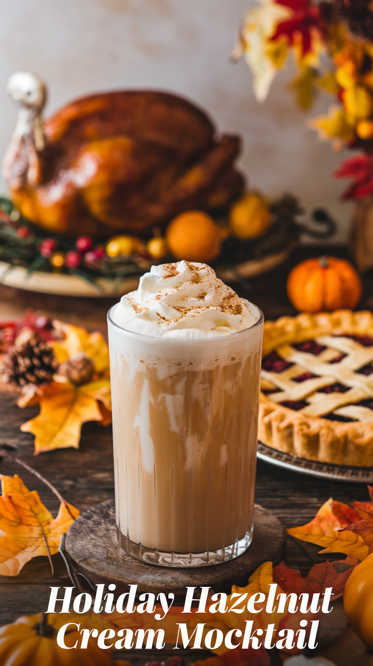 Holiday Hazelnut Cream Mocktail