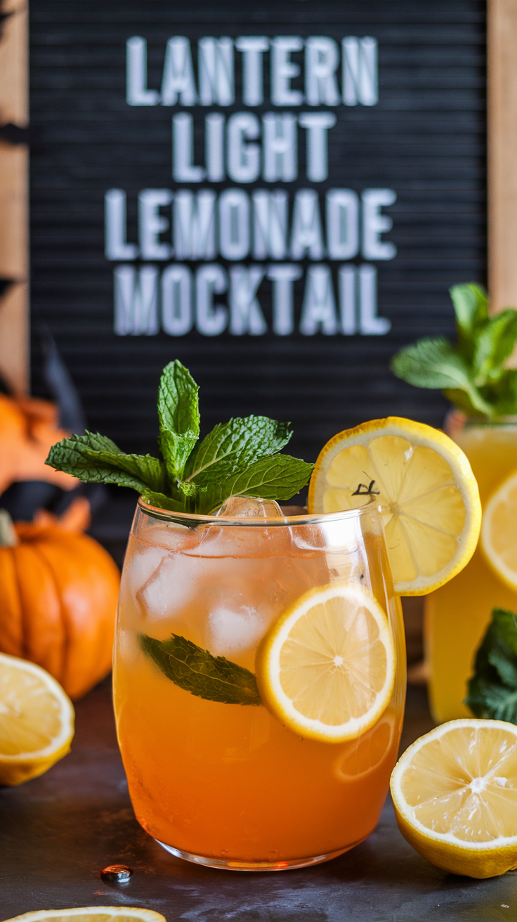 Lantern Light Lemonade Mocktail