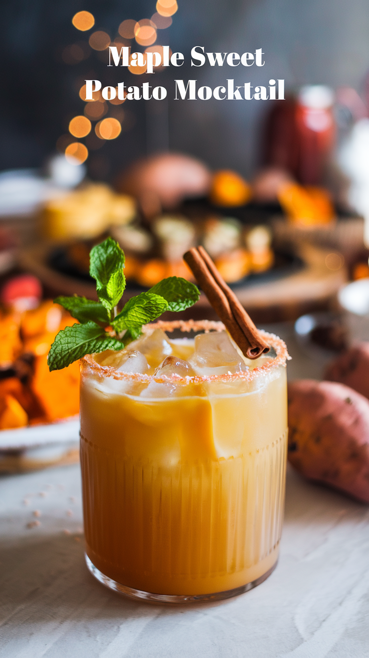 Maple Sweet Potato Mocktail 