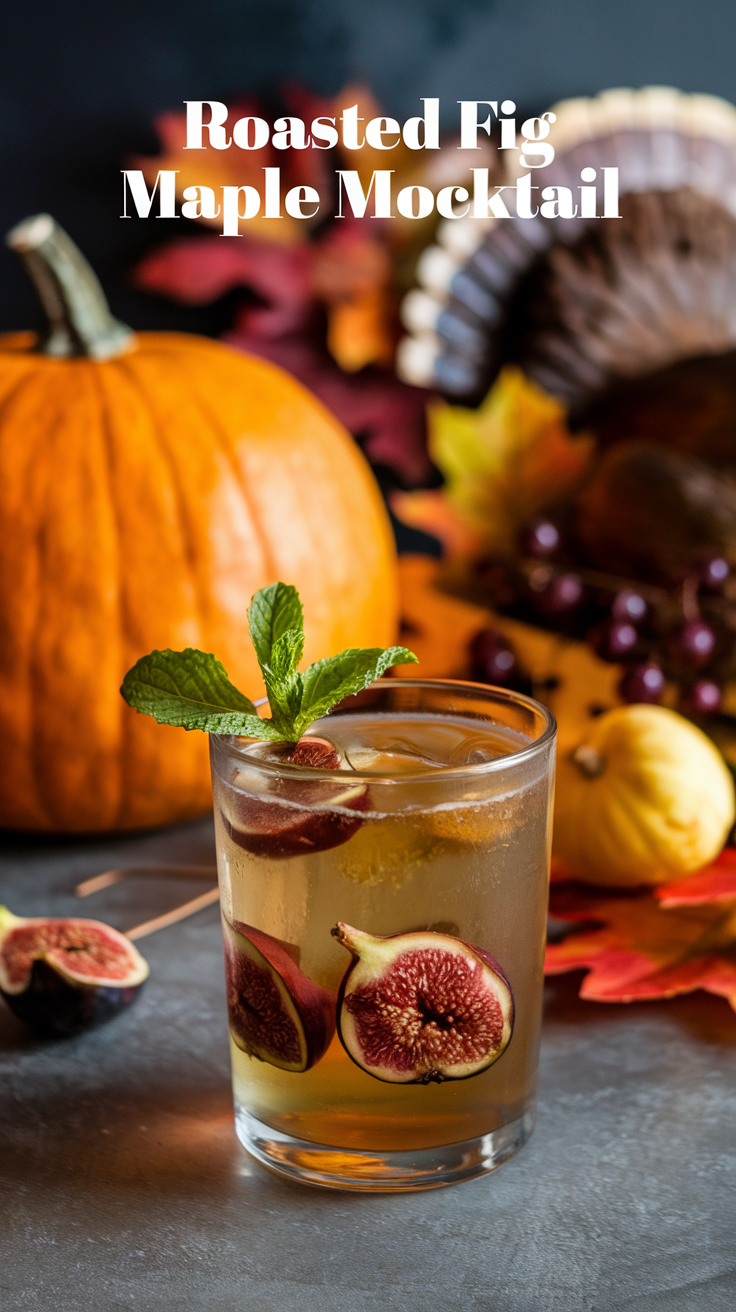Roasted Fig Maple Mocktail