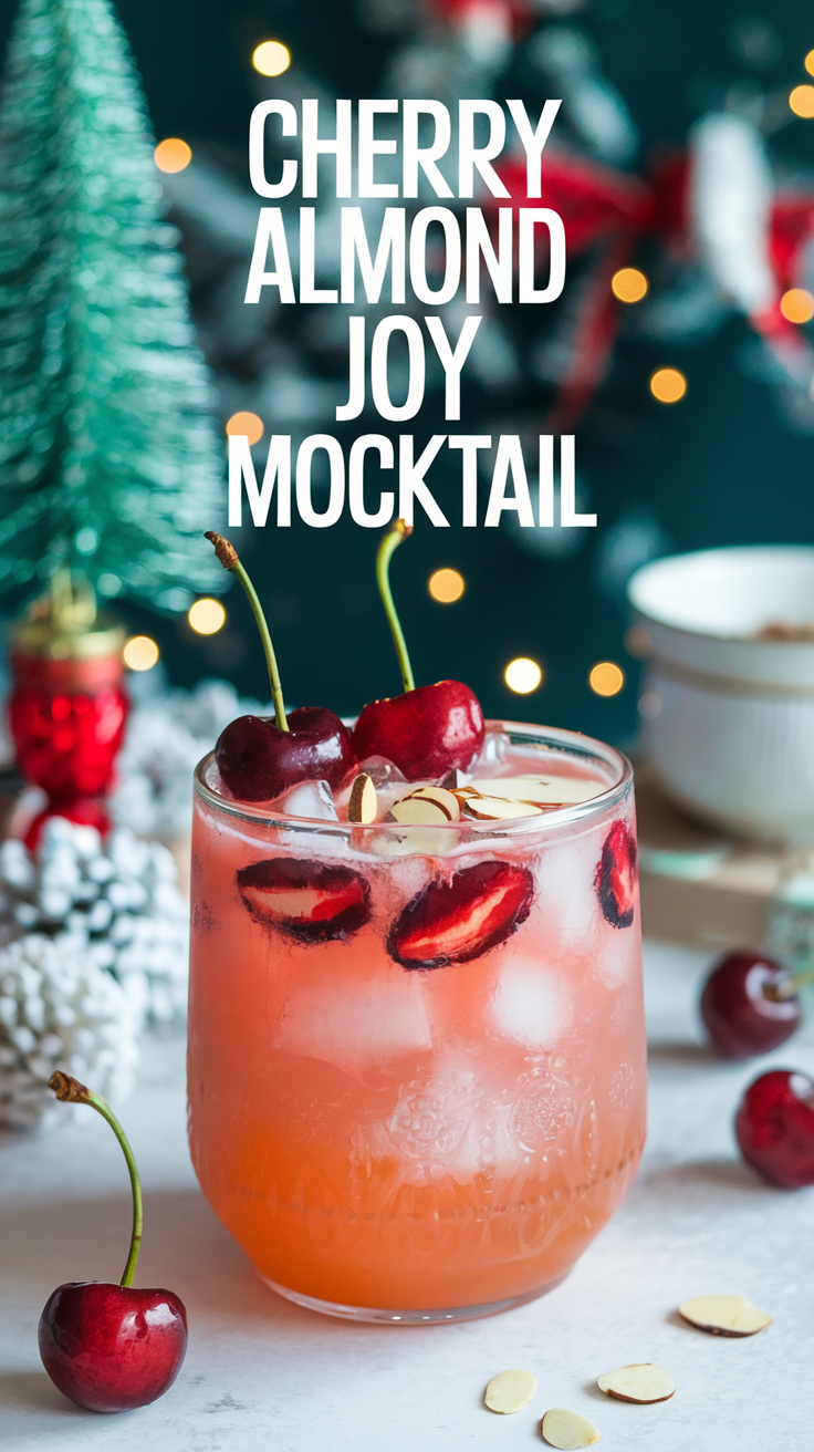 Cherry Almond Joy Mocktail 