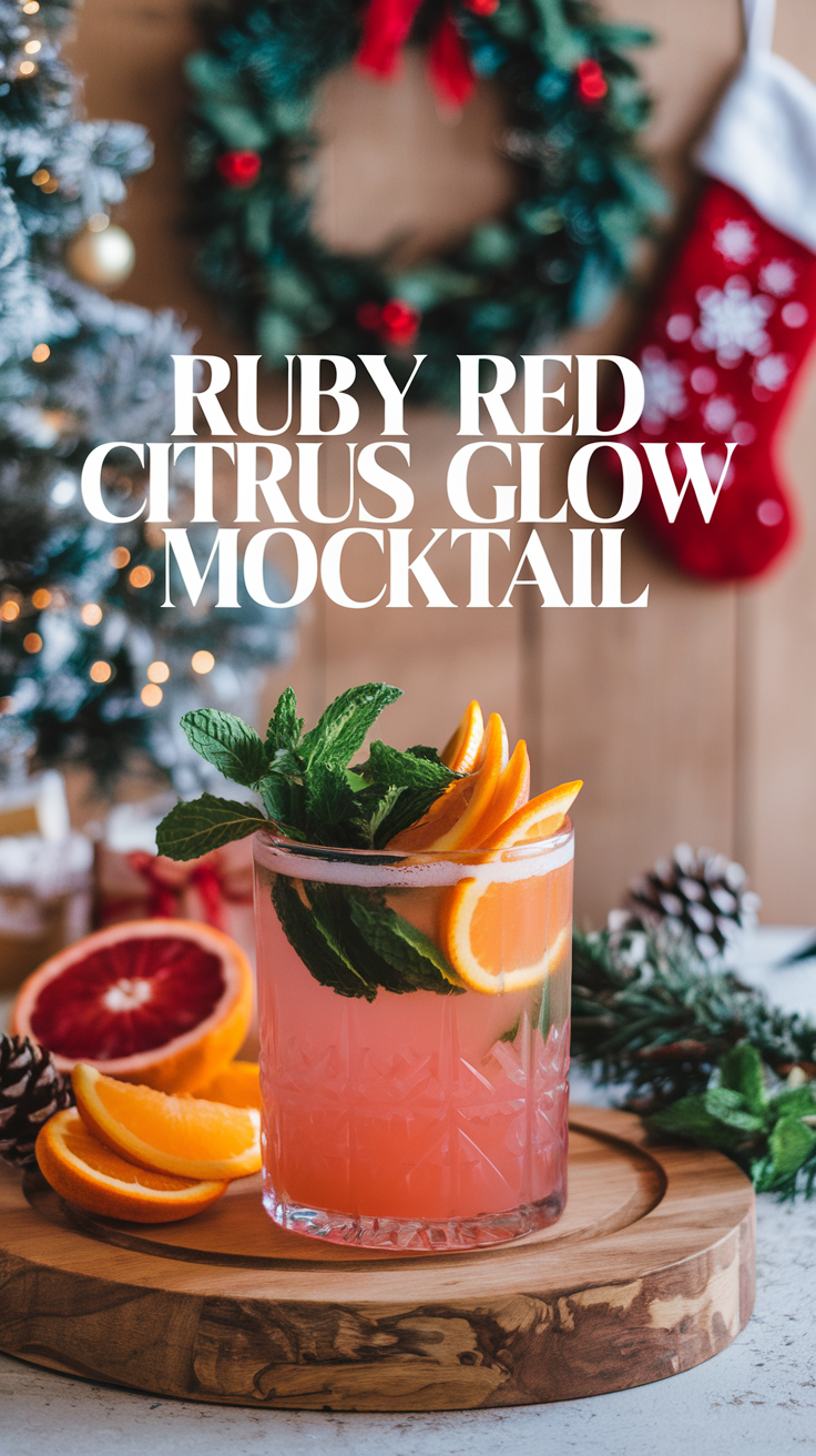 Ruby Red Citrus Glow Mocktail