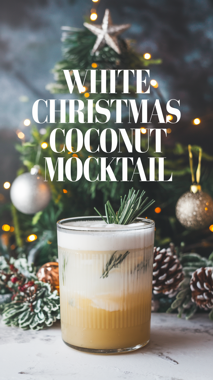 White Christmas Coconut Mocktail