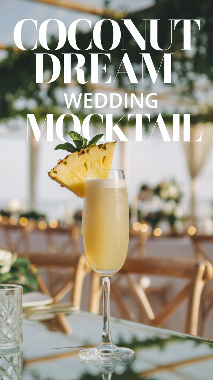 Coconut Dream Wedding Mocktail