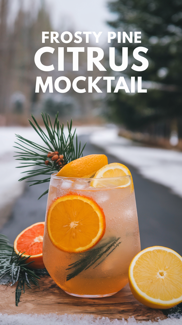 Frosty Pine Citrus Mocktail