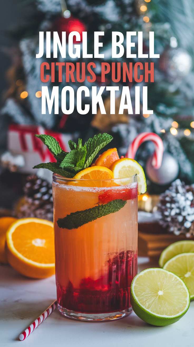 Jingle Bell Citrus Punch Mocktail