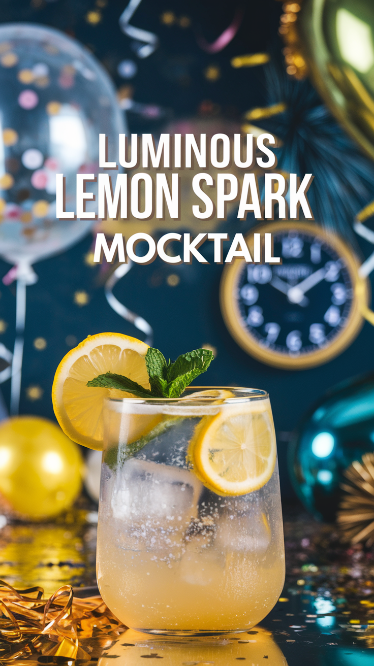 Luminous Lemon Spark Mocktail