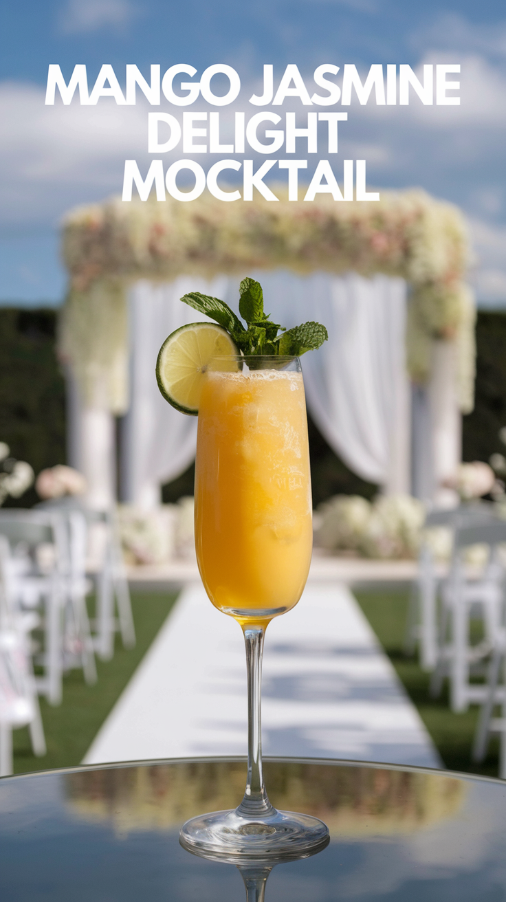 Mango Jasmine Delight Mocktail