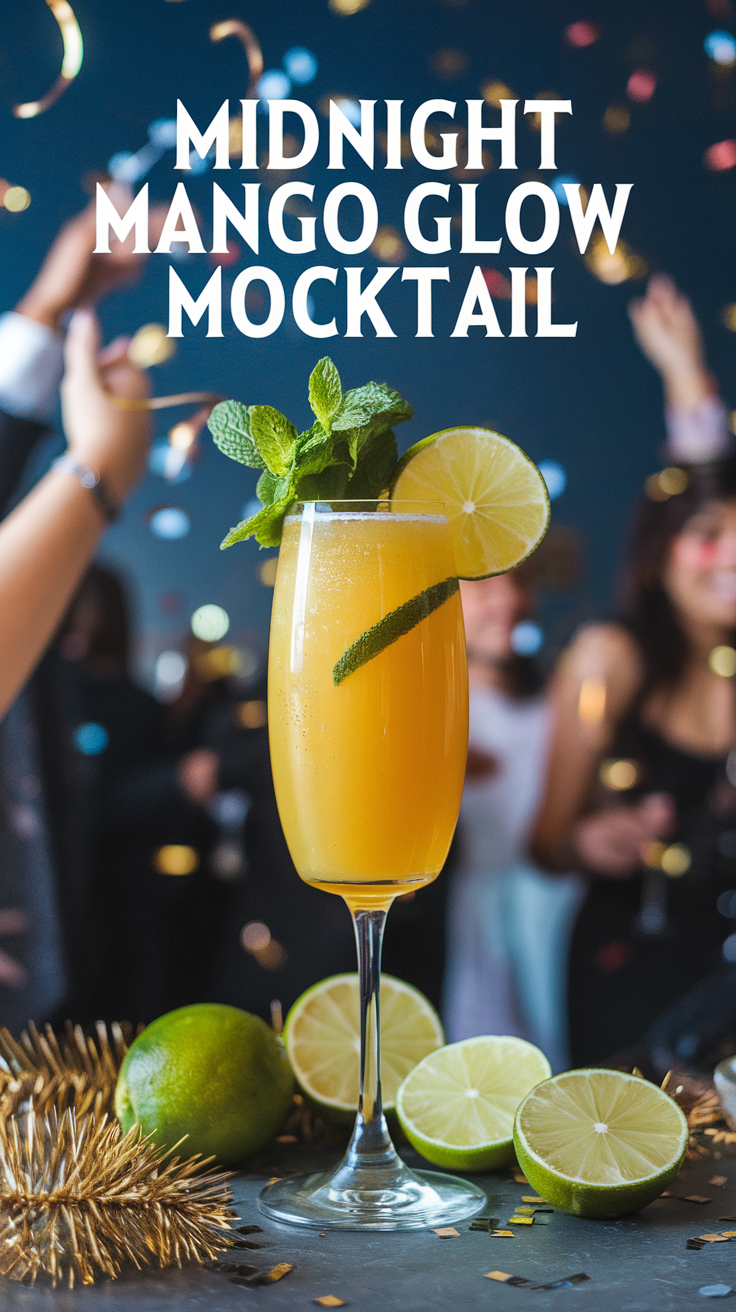 Midnight Mango Glow Mocktail