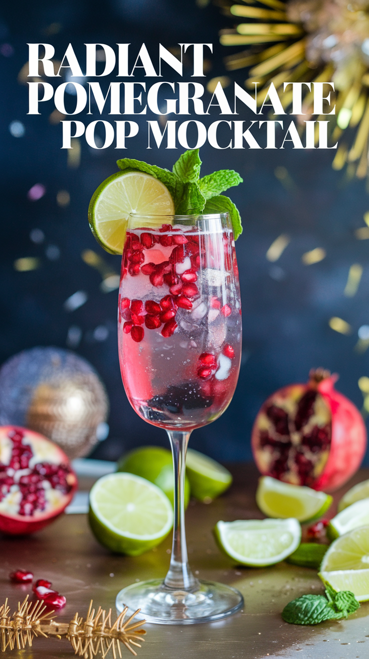 Radiant Pomegranate Pop Mocktail