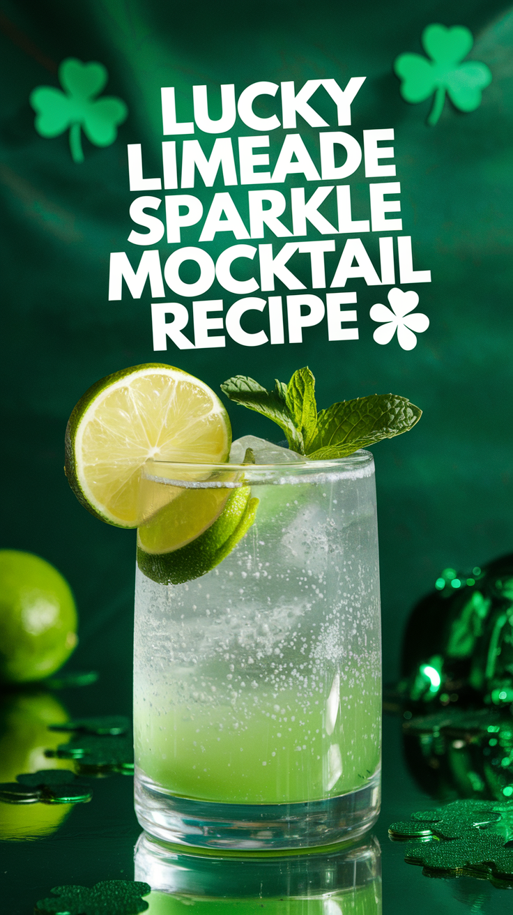 Lucky Limeade Sparkle Mocktail Recipe