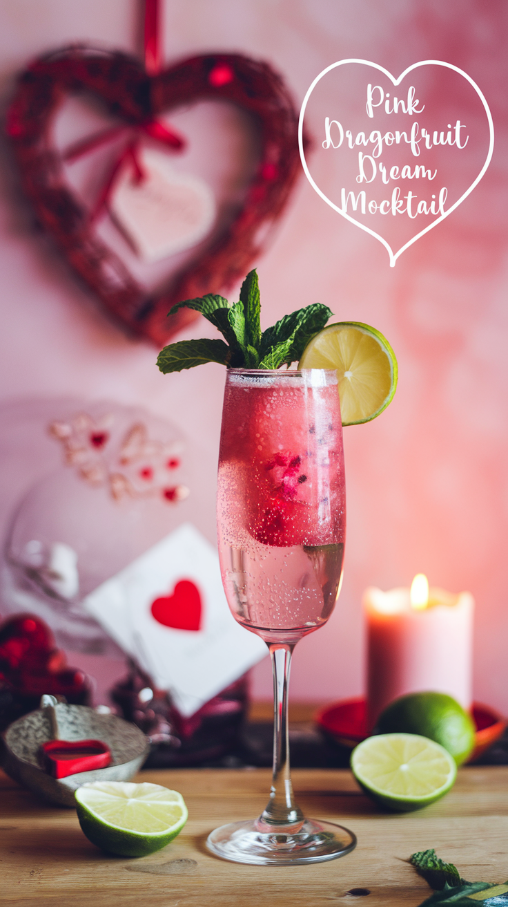 Pink Dragonfruit Dream Mocktail